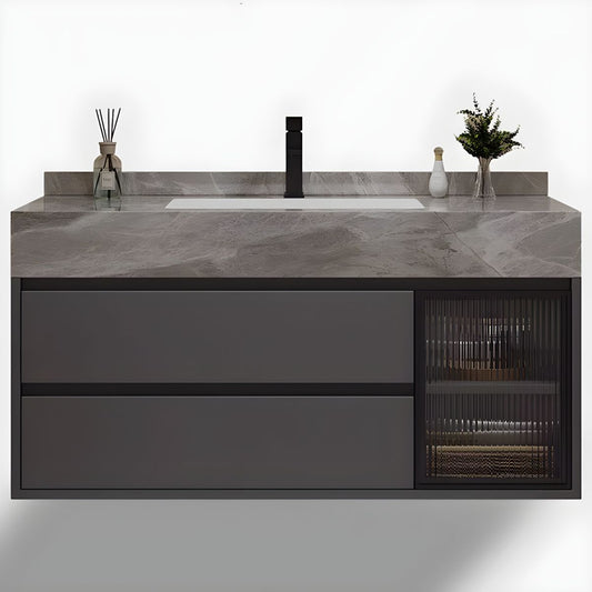 Lunaris Matte Stone Vanity Set with Smart Mirror &  Faucet