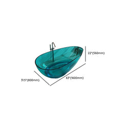 Verde Asymmetry Freestanding Green Resin Bathtub